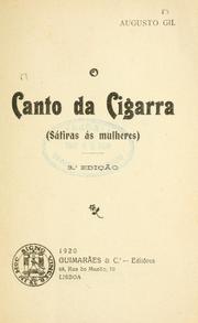 Cover of: canto da cigarra: sátiras ás mulheres