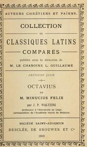 Cover of: Octavius. by Marcus Minucius Felix