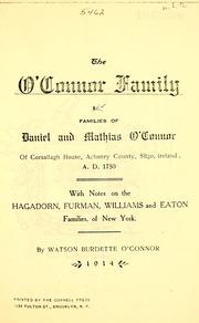 The O'Connor family by Watson Burdette O'Connor