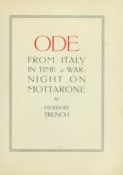 Cover of: Ode from Italy in time of war: Night on Mottarone