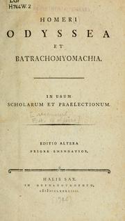 Cover of: Odyssea et Batrachomyomachia by Όμηρος, Όμηρος