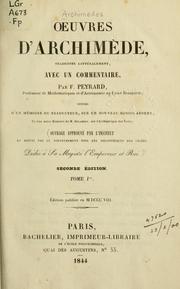 Cover of: Oeuvres by Archimedes