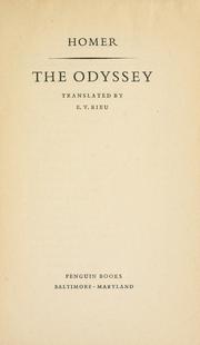 Cover of: The Odyssey by Όμηρος, Όμηρος