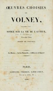 Cover of: Oeuvres choisies de Volney