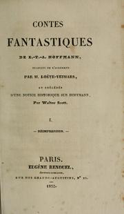Cover of: Oeuvres de E.-T.-A. Hoffmann by E. T. A. Hoffmann
