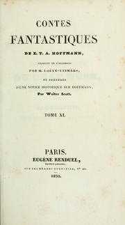 Cover of: Oeuvres de E.-T.-A. Hoffmann
