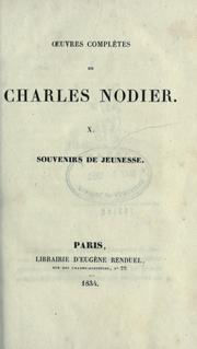 Oeuvres de Charles Nodier by Charles Nodier