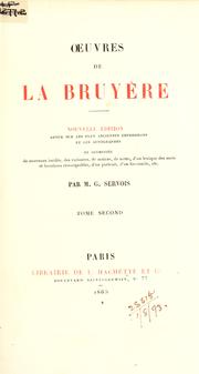 Cover of: Oeuvres. by Jean de La Bruyère