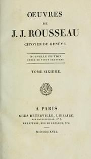 Cover of: Oeuvres de J.J. Rousseau citoyen de Genève. by Jean-Jacques Rousseau