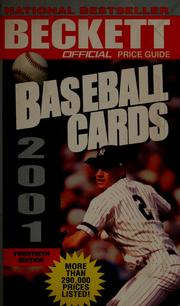 Cover of: The official 2001 price guide to baseball cards