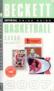 Cover of: The official 2007 price guide to basketball cards