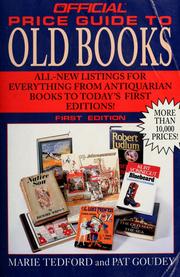 Cover of: The official price guide to old books by Marie Tedford