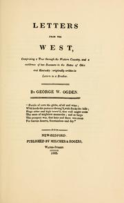 Cover of: Ogden's Letters from the West, 1821-1823 ...