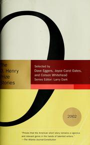 Cover of: The O. Henry Awards prize stories, 2002
