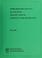 Cover of: Oil and grease (MISA test group 25) in reagent water and effluents