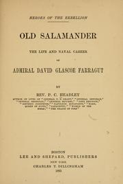 Cover of: Old Salamander | Headley, P. C.