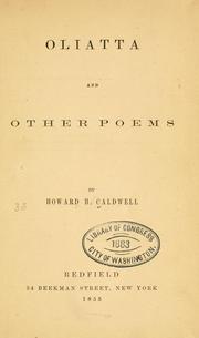 Oliatta by Caldwell, Howard H.