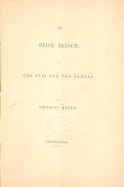 Cover of: olive branch