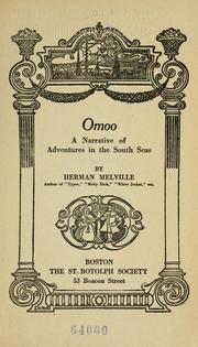 Cover of: Omoo: a narrative of adventures in the South Seas.