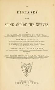 Cover of: On diseases of the spine and of the nerves