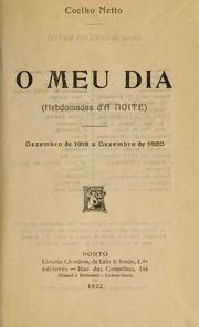 Cover of: O meu dia by Coelho Neto