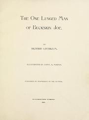 Cover of: one lunged man of Buckskin Joe | Linthicum, Richard