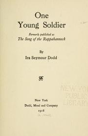 Cover of: One young soldier