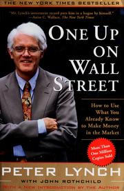 One up on Wall Street by Peter Lynch