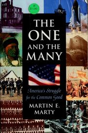 Cover of: The one and the many: America's struggle for the common good