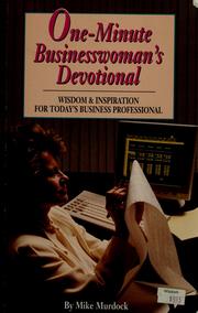 Cover of: The one minute businessman's devotional by Mike Murdock