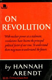 Cover of: On revolution by Hannah Arendt