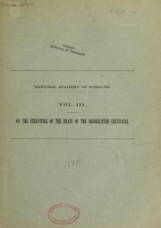 Cover of: On the structure of the brain of the sessile-eyed Crustacea by Alpheus S. Packard