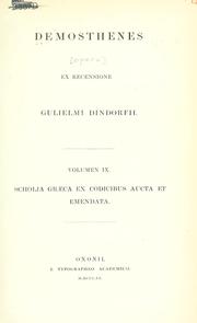 Cover of: [Opera]  Ex recensione Gulielmi Dindorfii.