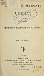Cover of: Opera by Publius Vergilius Maro, Publius Vergilius Maro