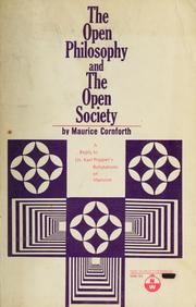 Cover of: The open philosophy and the open society by Maurice Campbell Cornforth