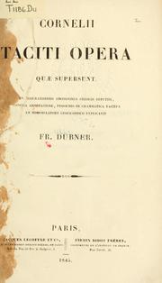 Cover of: Opera quae supersunt by P. Cornelius Tacitus