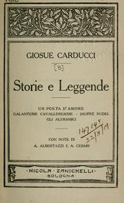 Cover of: Opere by Giosuè Carducci