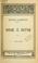 Cover of: [Opere]