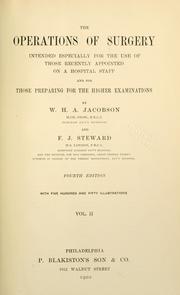 Cover of: The operations of surgery.