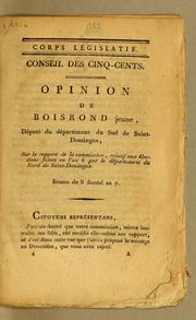 Cover of: Opinion by Louis François Boisrond