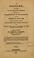 Cover of: An oration, delivered in St. Philip's church, before the inhabitants of Charleston, on the fourth of July, 1809