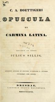 Cover of: Opuscula et carmina latina
