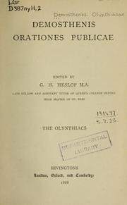 Cover of: Orationes publicae by Demosthenes