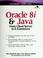 Cover of: Oracle 8i and Java