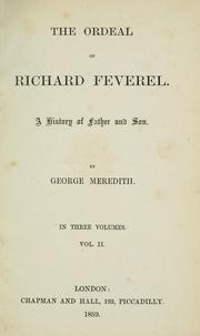 Cover of: The ordeal of Richard Feverel: A history of father and son