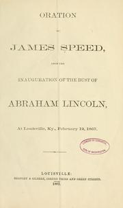 Oration of James Speed by Speed, James
