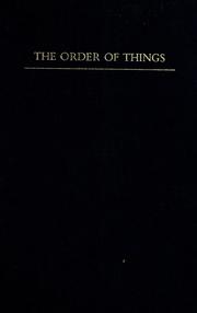 Cover of: The order of things: an archaeology of the human sciences.