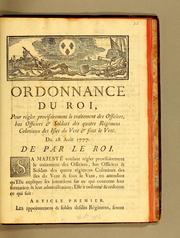 Cover of: Ordonnance