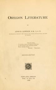 Cover of: Oregon literature