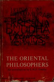 Cover of: The Oriental philosophers by Tomlin, E. W. F.